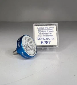 UNO (1) DANIELS (DMC) posizionatore utensili a crimpatura K287 (NUOVO) M22520/2-11 - Foto 1 di 6