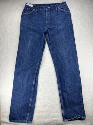 Pantalones de mezclilla para hombre Bulwark FR 38x36 azul resistente al fuego ropa de trabajo campo petrolífero “Leer” Foto 1 de 4