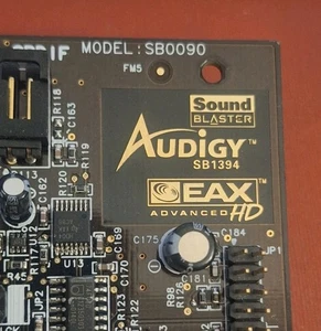SCHEDA AUDIO PCI CREATIVE SOUND BLASTER AUDIGY EAX HD SB1394 CARD SONORA RETRO - Bild 1 von 4