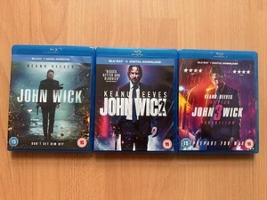 John Wick 1-3 Blu Ray Set - Very Good Condition - Picture 1 of 1