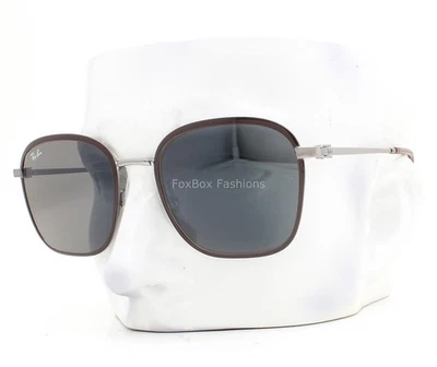 Gafas de sol unisex Ray-Ban RB 3720 9263/R5 rojo oscuro brillante sobre plata con estuche Foto 1 de 4