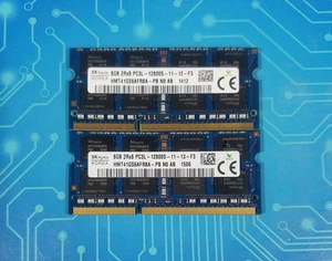 16GB (2x8GB) PC3L-12800s DDR3-1600MHz 2Rx8 Non-ECC Hynix HMT41GS6AFR8A-PB - Picture 1 of 2