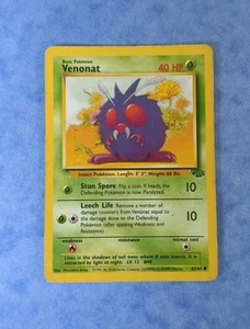 Pokémon TGC Venonat 63/64 Jungle-1st Edition Regular Wizards 1999 - Picture 1 of 4