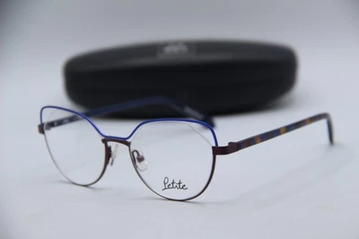 NEW JEAN FRANCOIS REY PETITE PM069 2590 BROWN BLUE EYEGLASSES W/CASE 48-17 - Image 1 of 4