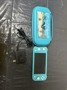 Nintendo Switch Lite Handheld - Turquoise - Tested W/ Matching Case & Charger - Picture 1 of 21