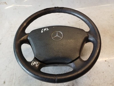 6ML* Mercedes Benz MB W163 ML VOR Mopf Lenkrad Lederlenkrad SCHWARZ SIEHE FOTOS - Bild 1 von 4