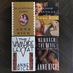 Anne Rice Hardcover Lot Mostly First Edition Vampire Lestat Memnoch Black Wood - Imagen 1 de 12