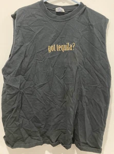 Hast du Tequila? Cabo Wabo TANK TOP Gr. Herren XL VINTAGE Schwarz Yazbek Tag Baumwolle. S1 - Bild 1 von 6
