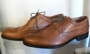 Johnston & Murphy Tyndall Wingtip Oxfords Tan Men's 9.5 M Flex System - Picture 1 of 10