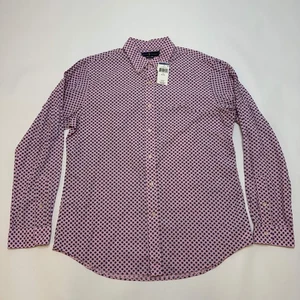 Polo Ralph Lauren Slim Fit Pink Blue Geometric Pattern Button Down XL - Bild 1 von 4