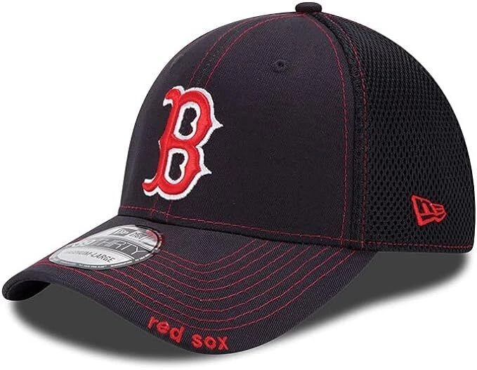 New Era MLB Boston Red Sox Neo Fitted Baseball Cap - Navy — 第 1/1 张图片