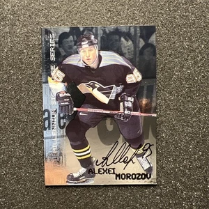 1999-00 In the Game ALEXEI MOROZOV #201 Be A Player Millennium AUTO - NHL HOCKEY - Picture 1 of 4
