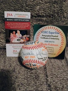 JSA CERTIFIED Brooks Robinson Signed VCBC Super Stat Baseball OAL Baseball - Picture 1 of 9