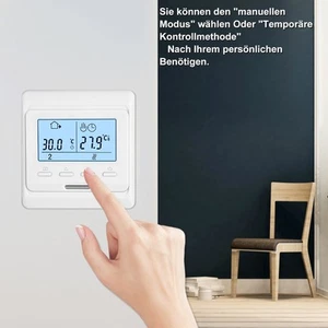 Digital Thermostat Fußbodenheizung RaumthermostatWandheizung LED Heizung Heizung - Bild 1 von 19