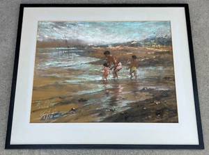 Large, Gabriel Custodio (Philippines 1912-) Original Pastel Painting on Paper. - Picture 1 of 10