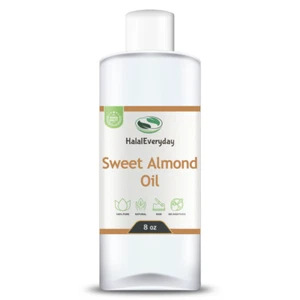 Sweet Almond Oil 8 oz. - 100% Pure Organic Virgin Cold Pressed Hair Skin Massage - Picture 1 of 9