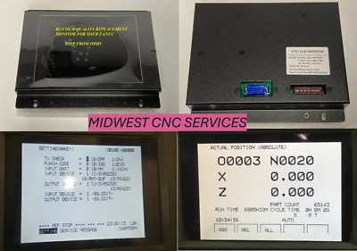 XCNCSTORE DIRECT LCD REPLACEMENT MONITOR FOR FANUC A61L-0001-0072 AND A61L-0001-0076