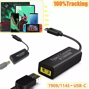 Laptop Power Charger To USB Type C Adapter Charging Cable for Thinkpad Lenovo - Picture 1 of 7