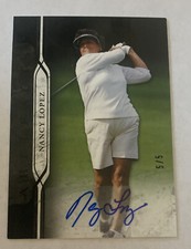 2021 Upper Deck Artifacts Golf #3 NANCY LOPEZ Black AUTO 5/5 SSP