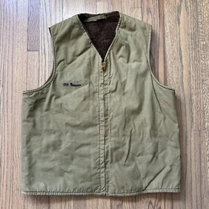 Chaleco petrolero forrado de alpaca vintage de 1940 talla pequeña Segunda Guerra Mundial raro militar de Estados Unidos Segunda Guerra Mundial - Imagen 1 de 16