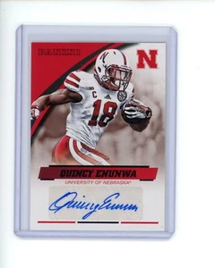 Panini Nebraska Team Collection 2015 autógrafo automático Quincy Enunwa - Imagen 1 de 1