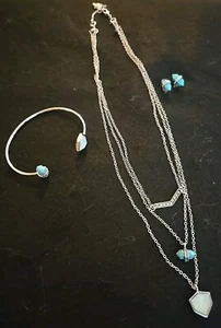 Chloe + Isabel Mo'Orea 3- Piece Turquoise And Stone Jewelry Set - Picture 1 of 11