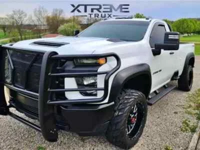 Chevrolet Silverado 2500 3500 2020-2023 juego de llamaradas de guardabarros extendidas texturizadas Foto 1 de 4