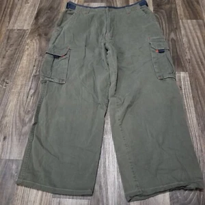 Vintage Y2K No Boundaries Baggy Wide Leg Cargo Hose Gr. 34x30 Skater Grunge - Bild 1 von 14