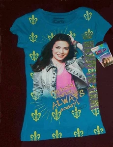 iCarly Girls Tee 6-6x Small 7-8 Medium t-shirt New Nickelodeon always Sassy - Picture 1 of 1