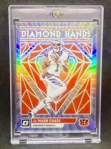 JA'MARR CHASE RARE DIAMOND REFRACTOR PRIZM INVESTMENT CARD PANINI BENGALS MINT - Picture 1 of 2