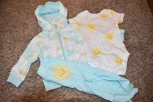 9V NWT All Sizes The Children's Place Hoodie Jacket Pant Bodysuit Set - Picture 1 of 7