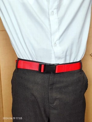 25mm Adjustable Webbing Child Belt (1") Many colour Quick Release strap - Image 1 of 4