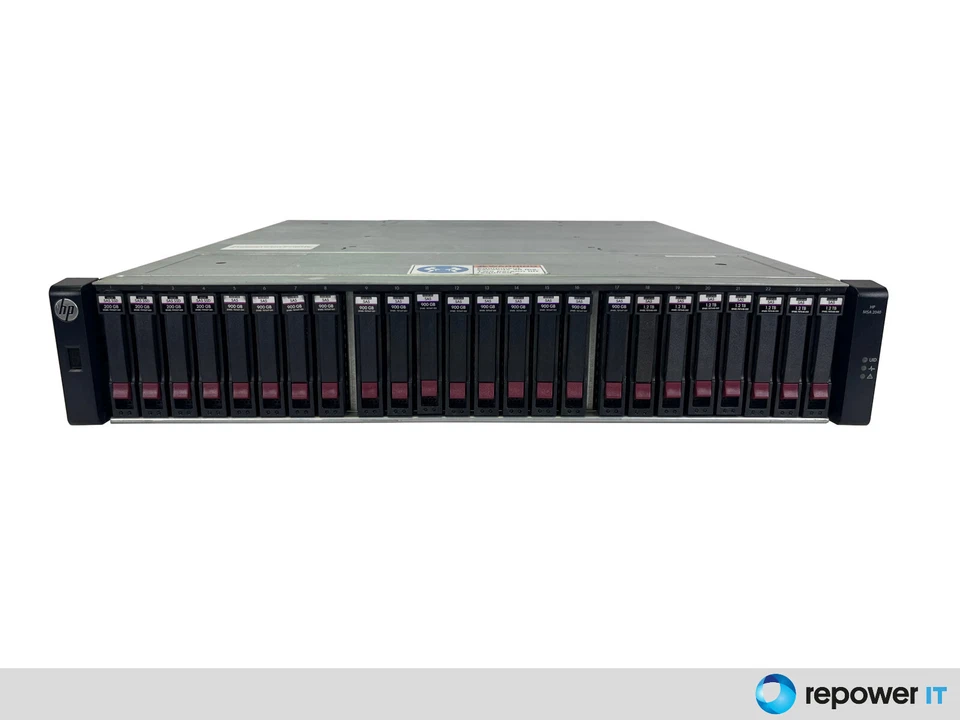 HP MSA 2040 FC SAN Storage 16Gbps 10GbE Dual Controller C8R09A 20TB SAS SSD - Bild 1 von 4