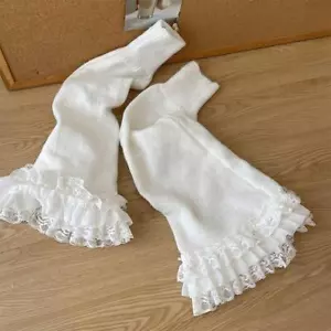 Japanese JK Leg Cover Knee Warmers Winter Warm Boot Socks for Women & Girls - Picture 1 of 11