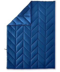 Packable Water Repellant Outdoor Oversized Soft Camping Blanket, 5' x 7', BLUE - Picture 1 of 6