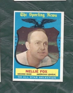 Tarjeta de béisbol 1959 Topps #556 Nellie Fox Chicago White Sox excelente - Imagen 1 de 2