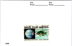 Vintage 1970 US Stamp .06¢ Save Our Soil Anti-Pollution Water Stamp Scott # 1412 - Picture 1 of 2
