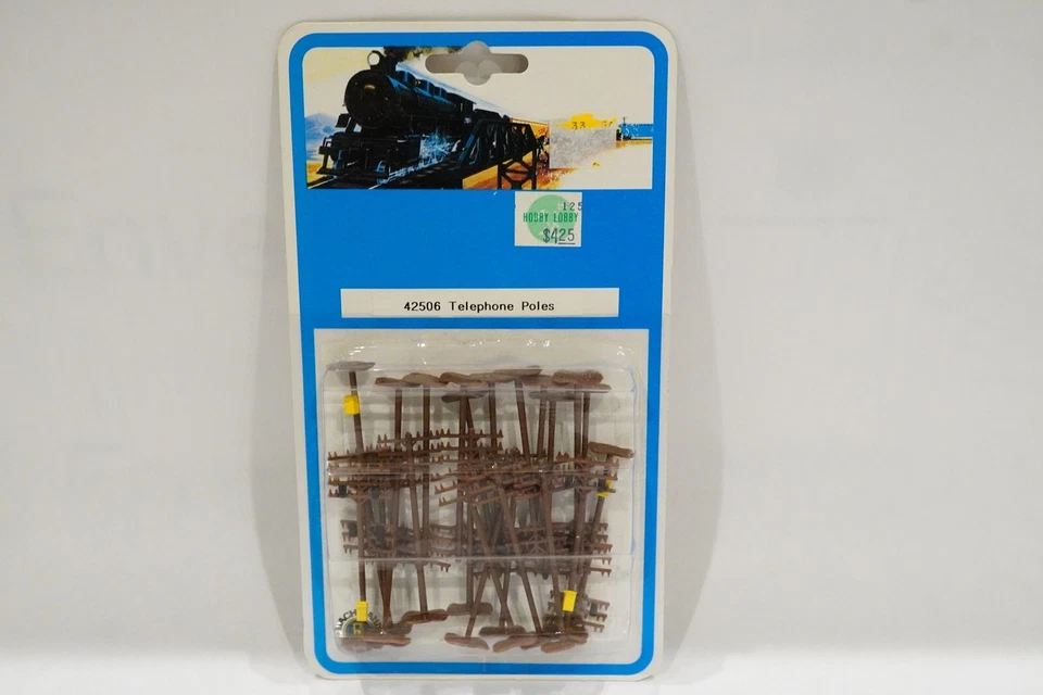Bachmann 42506 N Scale Telephone Poles - 12 Count