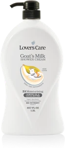 Lover's Care Goat's Milk Shower Cream 3X Moisturising Bio Nutrients 40.7oz/1.2L - Picture 1 of 5