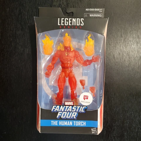 Hasbro Marvel Legends Fantastic Four - The Human Torch 6" Walgreens New/Sealed Cover