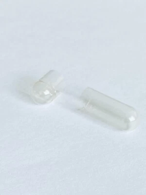 Empty Clear capsule Gelatine size 000# 1000 Separated Tops and Bottoms easy fill - Image 1 of 3