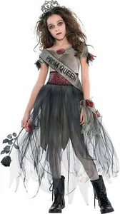 Amscan Prom Corpse Zombie Queen Dress Girls Childrens Halloween Costume - Picture 1 of 3