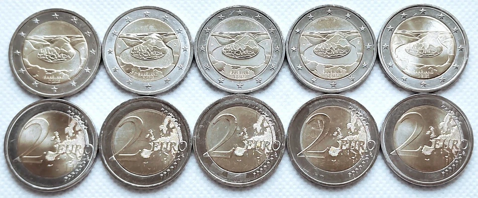 Germany 2 euro 2025 Saarland set ADFGJ (#10736) - Image 1 of 1