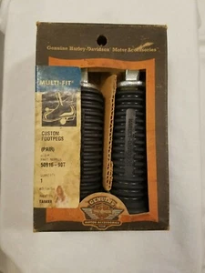 Harley Davidson Genuine Custom Footpegs (Pair) #50916-90T Multi-Fit Black Rubber - Picture 1 of 11