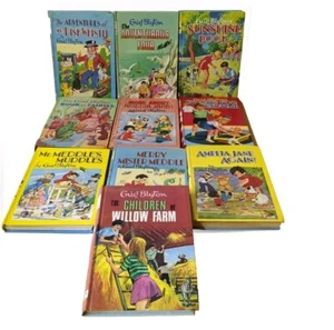 10 x Enid Blyton Sunshine Library Vintage Hardback PURNELL Books - Picture 1 of 12