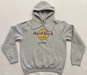 hard rock cafe singapore Hoodie Herren mittelgrau Pullover Vintage selten - Bild 1 von 6