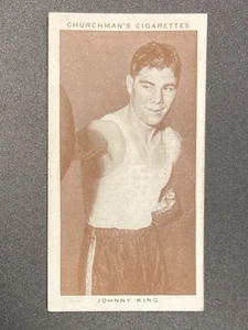 1938 Churchman's Boxing Personalities Tabakkarte #23 Johnny King - Bild 1 von 2