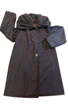 Gallery Convertible Chal Cuello Capucha Impermeable Para Mujer Marrón Línea A Trench S Foto 1 de 4
