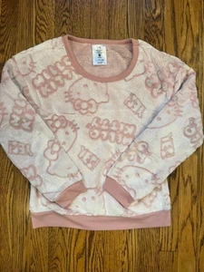 Hello Kitty Pink Soft Sweater Girls Size L - Picture 1 of 9
