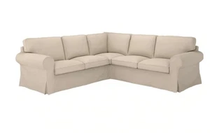 Brand New Ikea EKTORP Cover for corner sofa,4-seat, Hallarp beige, 305.035.61 - Picture 1 of 4